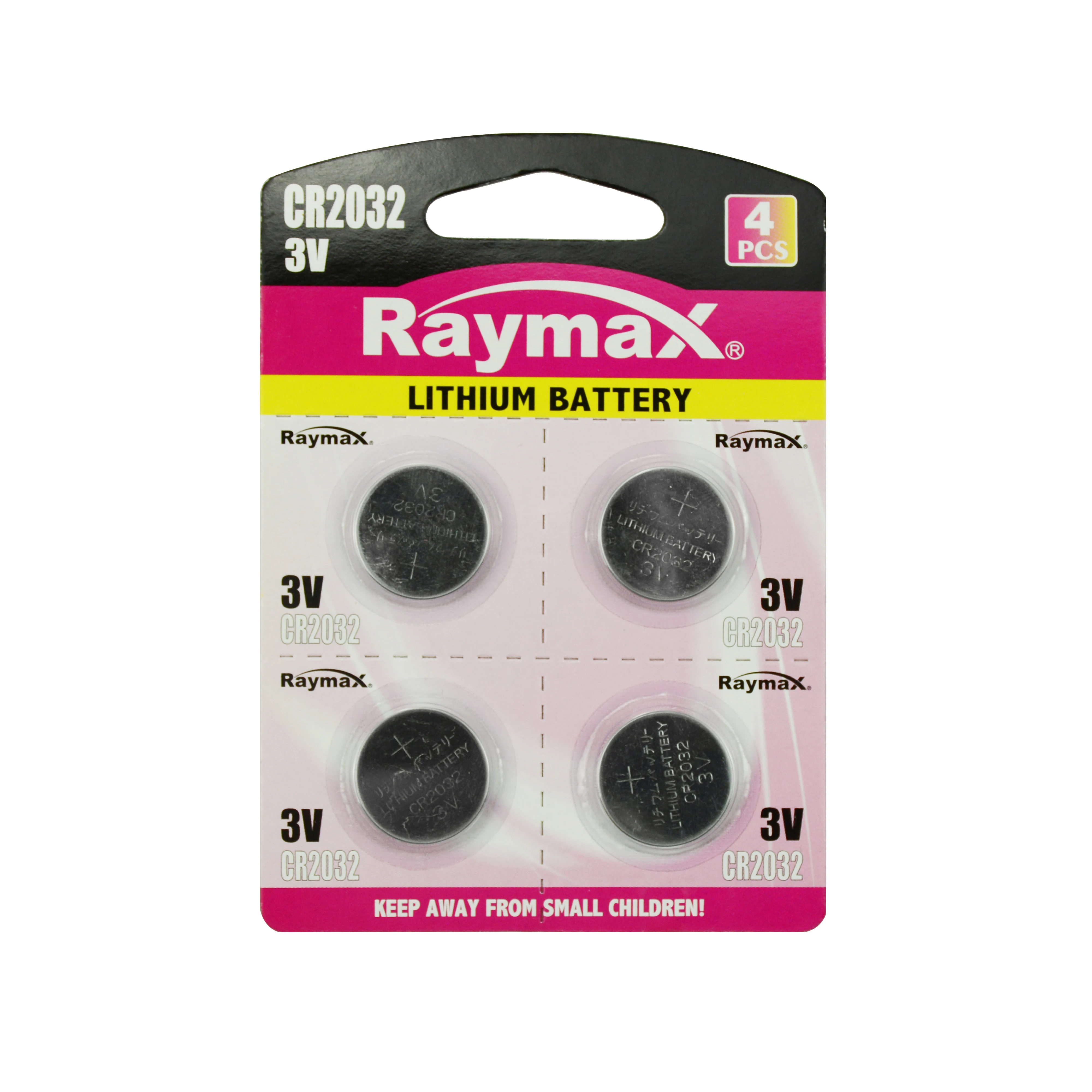 Raymax Mustang Factory Supply cr2032 3v 240mAh lithium button coin cell watch  battery