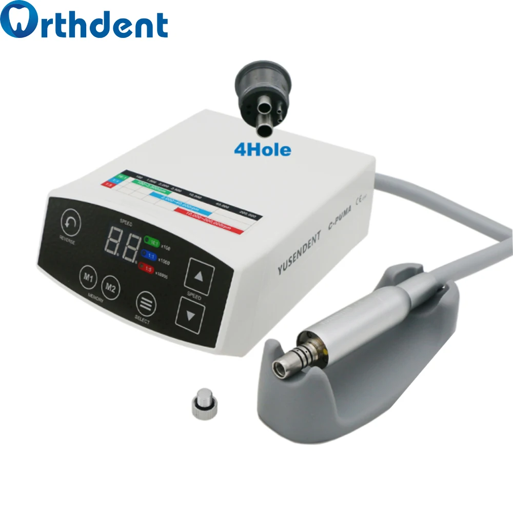 COXO YUSENDENT, стоматологический электродвигатель, бесщеточный светодиодный микродвигатель C-Puma, 4 отверстия/2 отверстия, 110 В, клиническое оборудование, микромотор