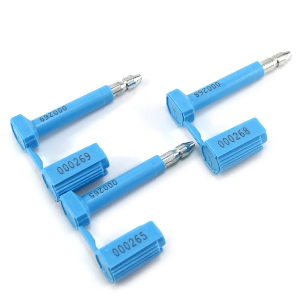 Bolt Seals for Cargo Containers Truck Trailers, ISO 17712 and C-TPAT Certified Tamper Shipping Seal Security Bolt Seals,Blue