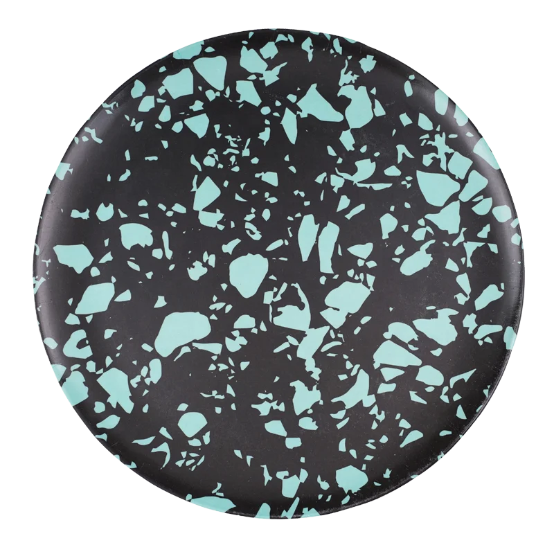 Best quality China manufacturer bamboo fiber dinner round plates