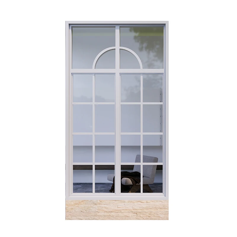 Upward Hurricane Impact Aluminum Pvc Upvc Bi Fold Window Double Glass Folding up Down Sliding Window