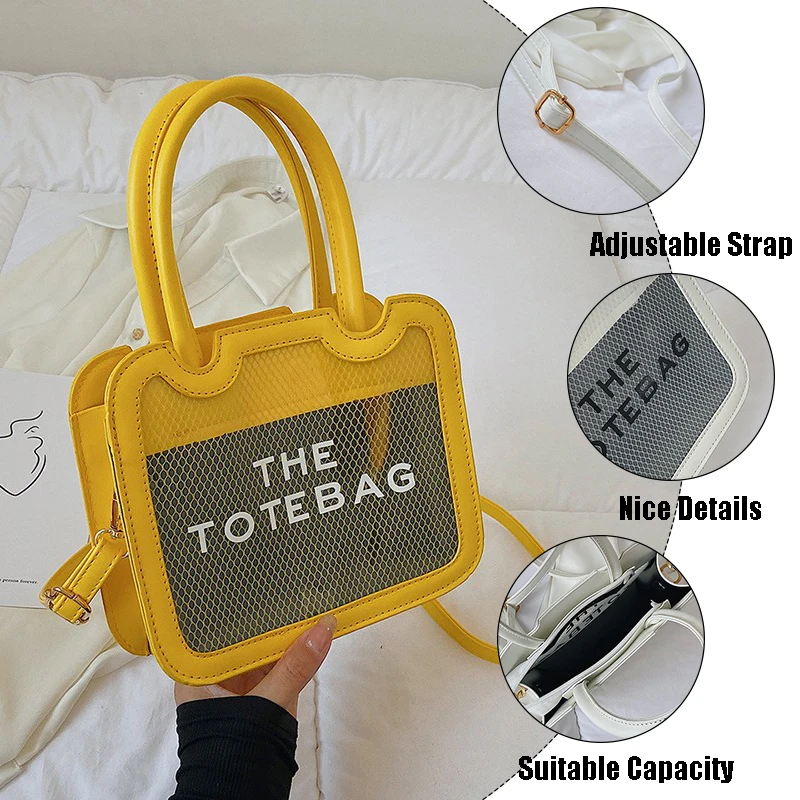 2022 Fall Trend Tie Dye Yellow Bubble Slippers Slides and The Tote Bag Y2K Fashion Handbag  and Purse