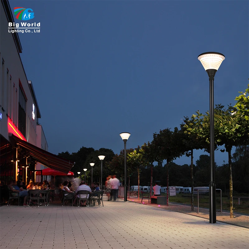 Simple Style High Mast Lighting Pole Foundation Solar Garden Lights High Pole