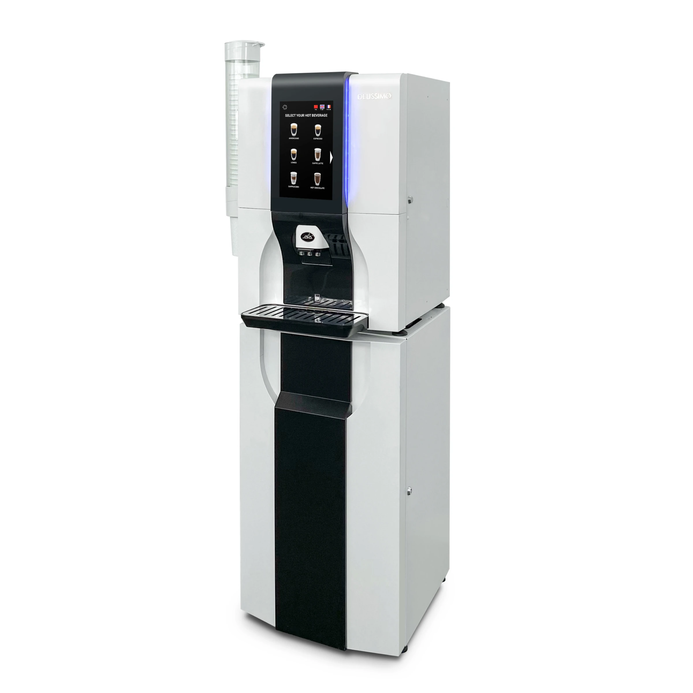 Bank Card IC Cash Operated Auto 10-inch Touchable Screen Distributeur de Cafe coffee vending machine fully automatic
