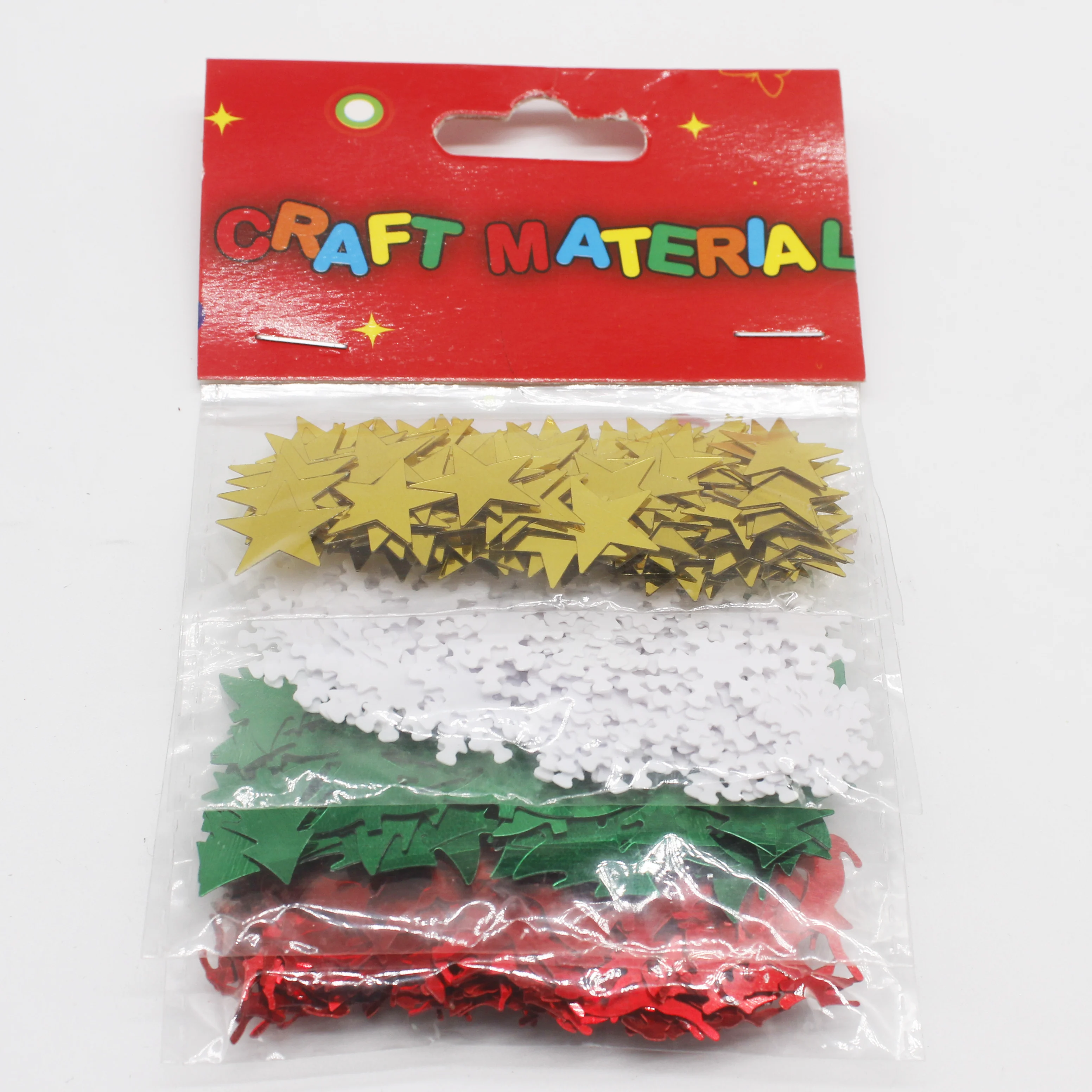 Рождественские блестки разноцветные конфетти звезда дерево снег олень форма 4 пакета для украшения вечеринки поделки своими