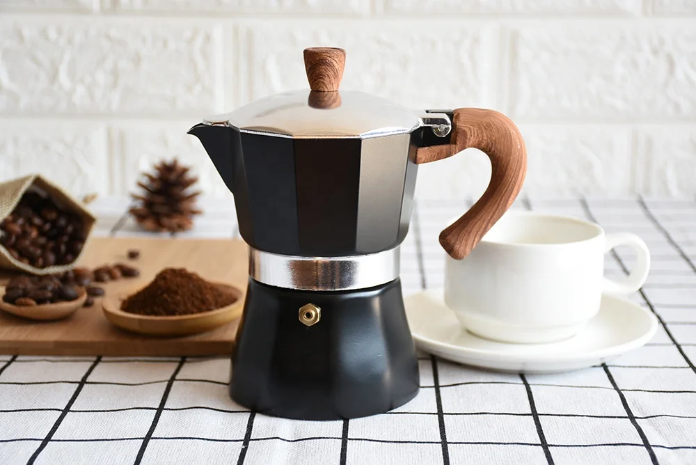 
Pengrui 3cup Italian Stove top Moka espresso coffee maker / percolator pot tool 