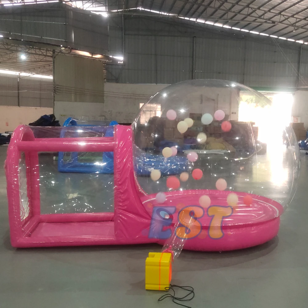 Kids wedding Party Fun Bouncy House Giant Clear Inflatable Crystal Igloo Dome Transparent Inflatable Bubble Tent Balloons House