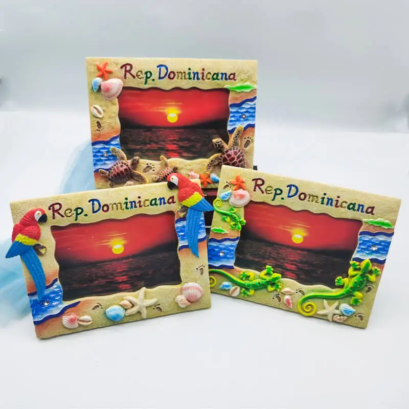 Custom Sea life Resin Photo/Picture Frame Tourist Souvenir Gifts