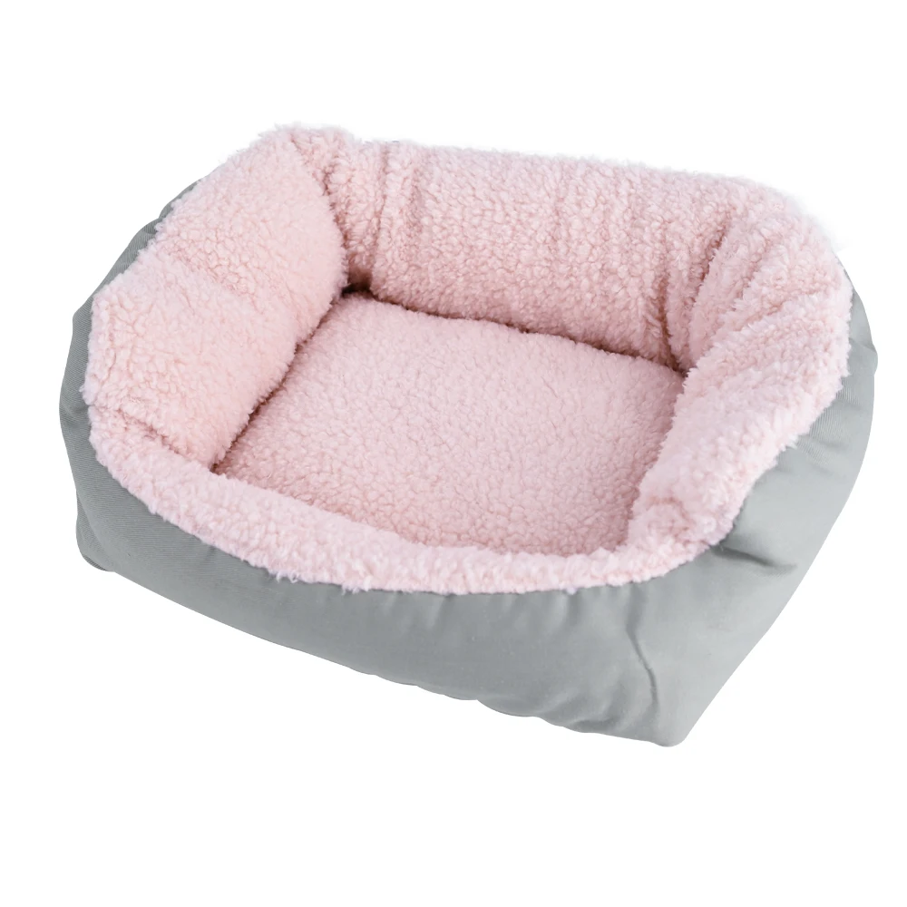 Small Animal Comfortable Sofa Bed Breathable Foam Linen Print Pattern with Oxford Fabric for Ferrets Hamsters Rats Chinchillas