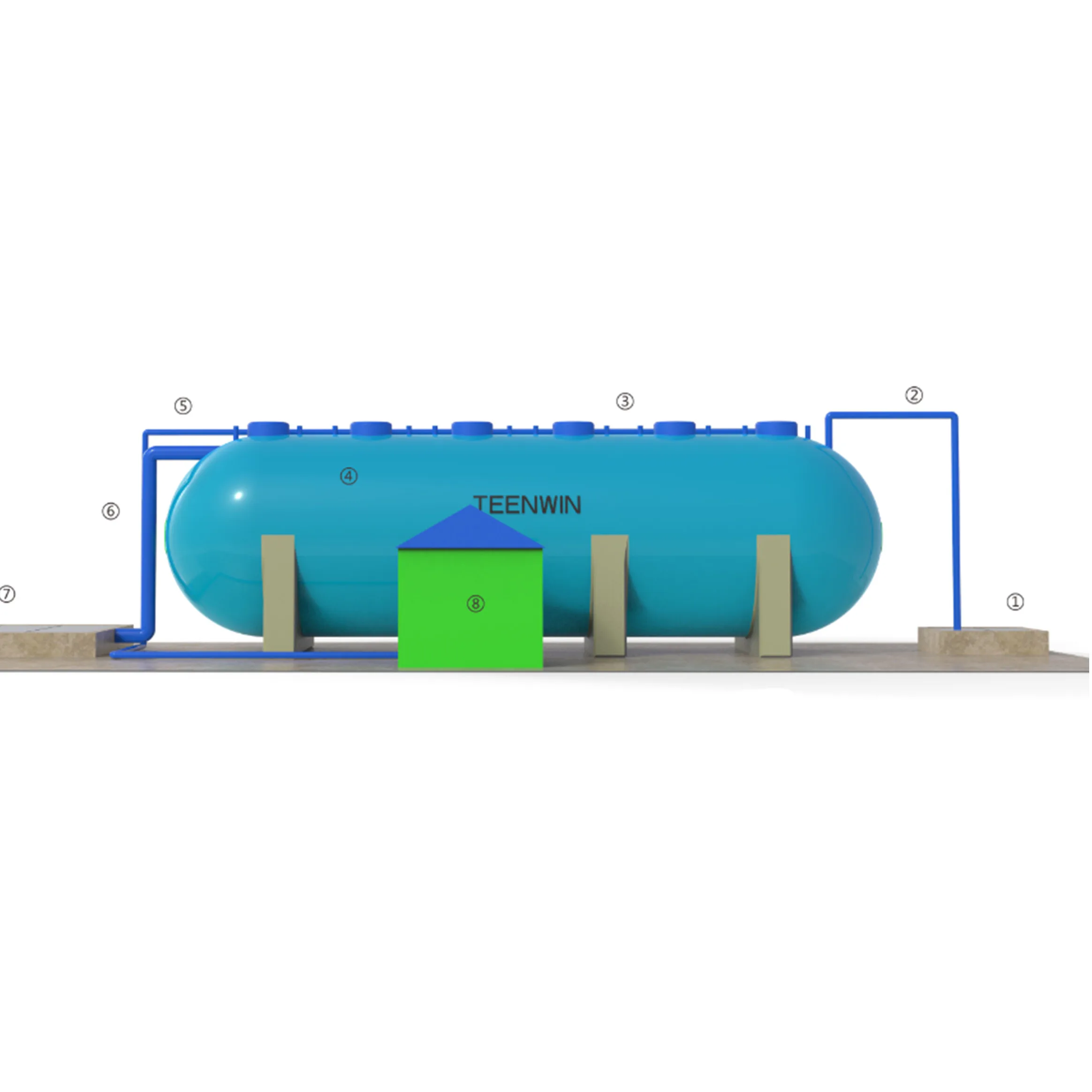 Agricultural grass fruit waste biogas digester