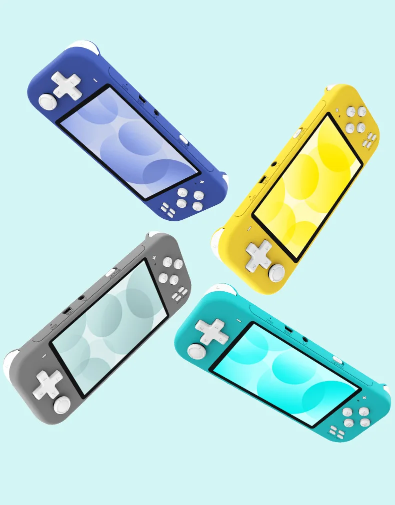 Toys kids 7 Color X20 Mini Gaming Laptop 4.3Inch Game screen handheld game player Children toys gifts Arcade Game Machine