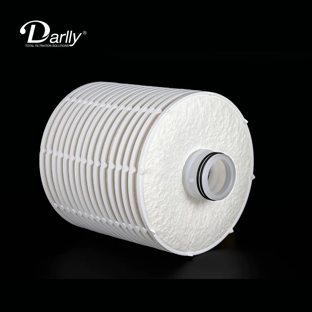 Hangzhou filter 12inch 16' Depth Liquid Biodisel Oil Filter Cartridge 0.2-0.4 Micron Lenticular Filter For Biodiesel Filtration