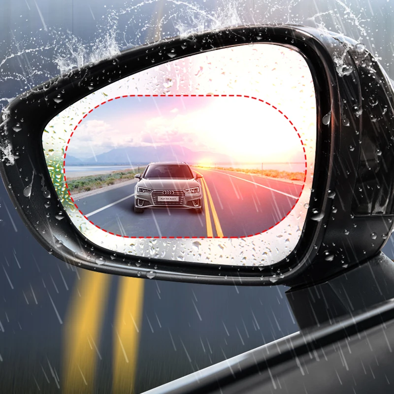 Automobile rear-view mirror rain proof film anti glare waterproof windshield anti fog film