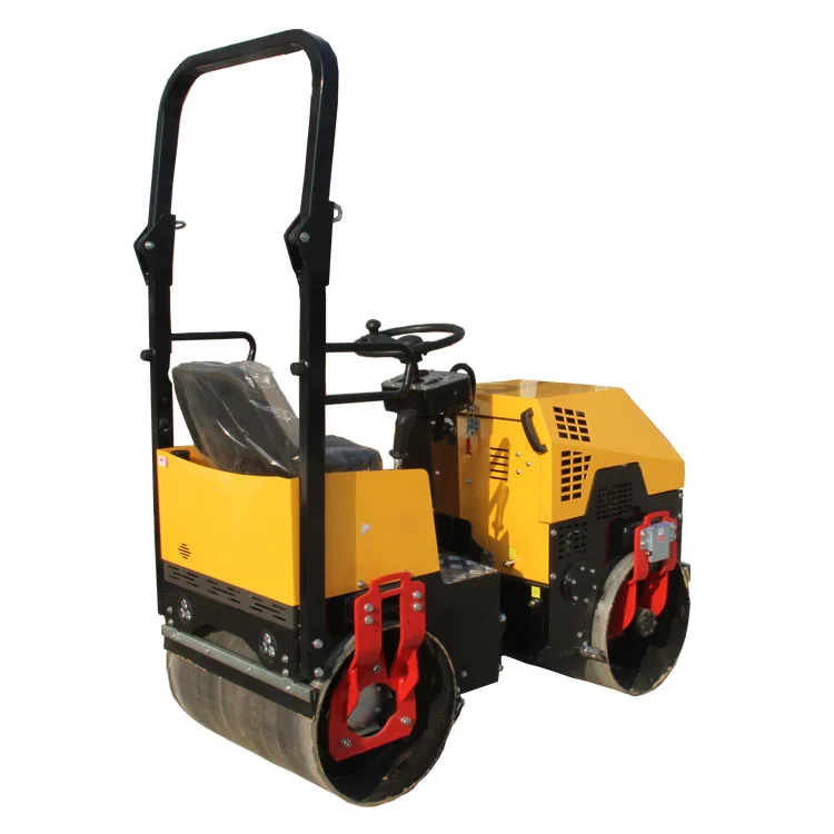 1 ton concrete and asphalt road rolling machine vibratory compactor roller