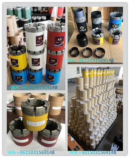 BQ NQ HQ PQ NQ2 NQ3 HQ3 PQ3 NX HX NMLC HMLC diamond core drill bit for rock drilling