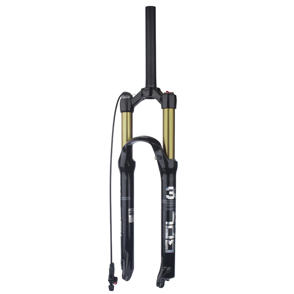 High-strength Mountain Bike Fork Magnesium Aluminum Alloy Front Suspension Fork Air Damping 26 27.5 29 Inch Bicycle Fork