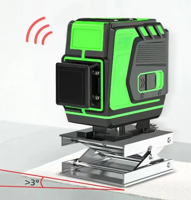 Accurate Measurement Green 360 Degree Self-leveling 4D Rotary Laser Levels land leveling machine
