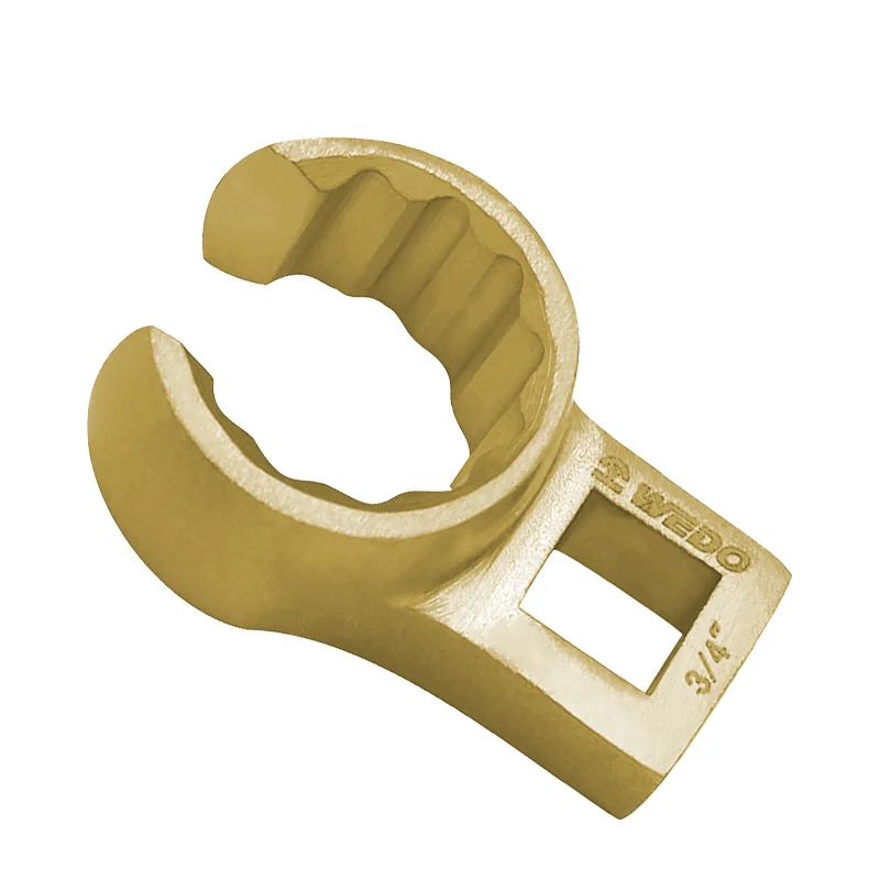 WEDO TOOLS Industrial Level Aluminium Bronze Alloy Crow Foot Box End Wrench Non-Sparking