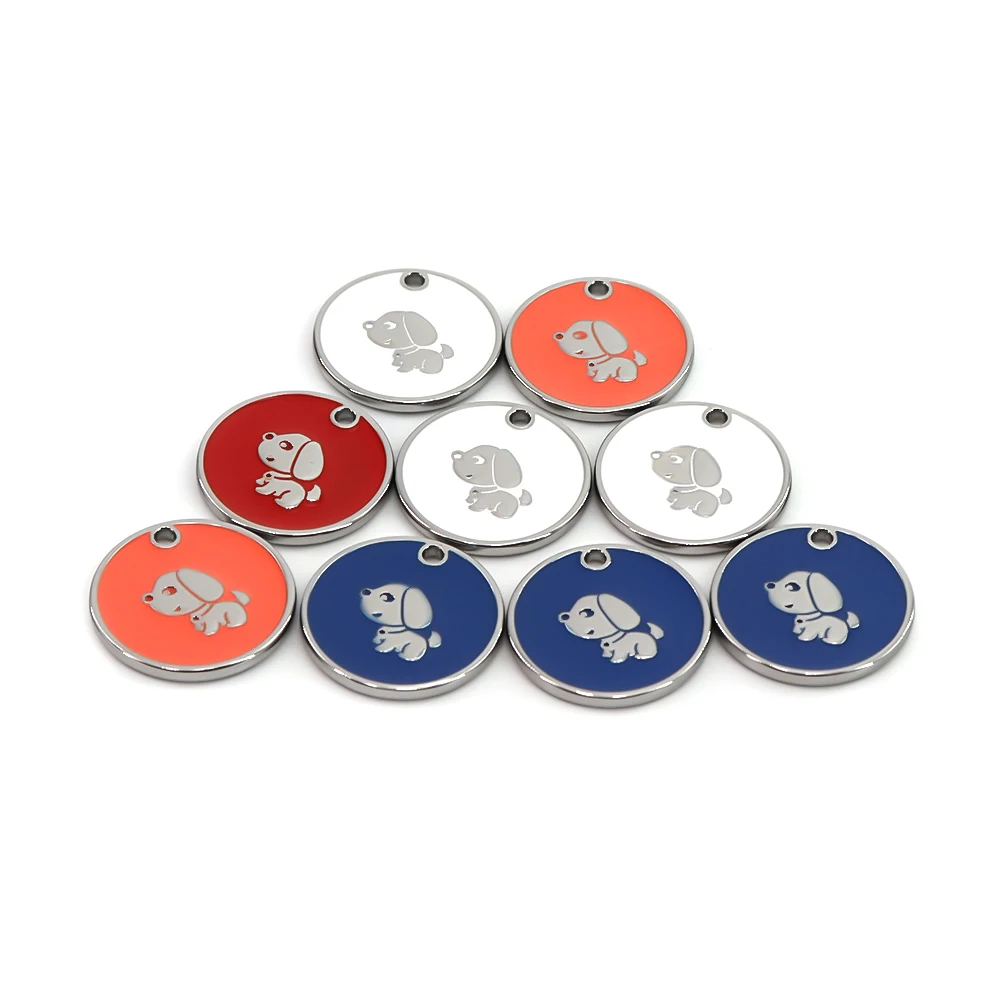 Material Dog Tag Realistic Printing Animal Shape for The Hang Tags Wholesale Custom Cheap Engraved Metal Zinc Alloy Europe