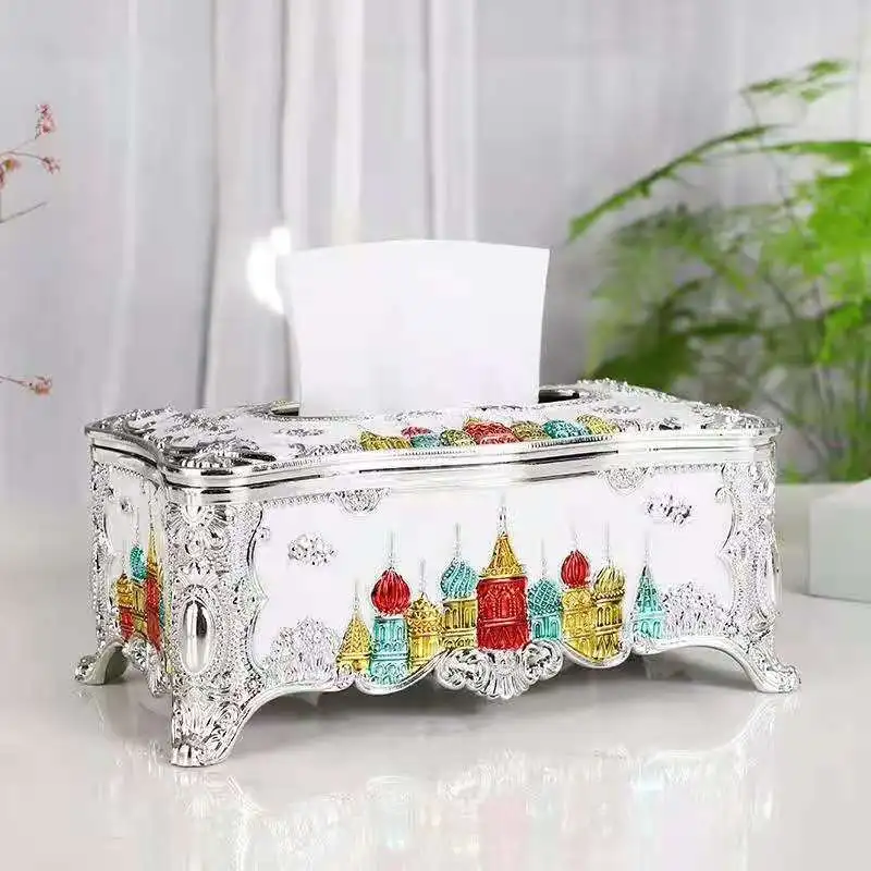 2022 Hot Sale Home Decoration Tissue Box Napkin Holder Plastic Bedroom Tissue Box For Dining Room Paper Box