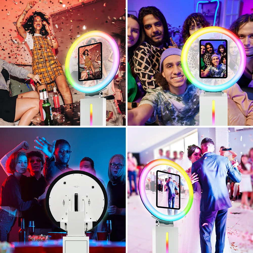 Best Quality iPad photo booth 9.7 10.2 10.5 11 12.9in Selfie Stand iPad Photo Booth Kiosk  Weddings party Photo Booth