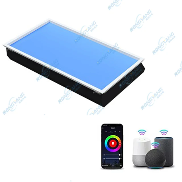 Встраиваемый искусственный виртуальный потолочный светодиодный светильник для крыши окна солнца голубого неба панельный солнечного света