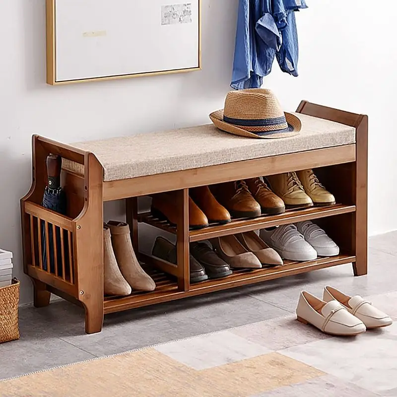 Multi-layer Storage Shelves Cabinet Modern Shoe Organizer Simple Modern Shoe Storage Cabinet Home bamboo shoes rack