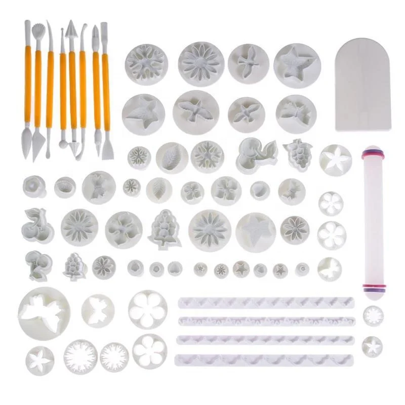 Инструменты для мастики принадлежности украшения тортов 68 шт. в комплекте идеальный набор торта мастикой инструментов выпечки