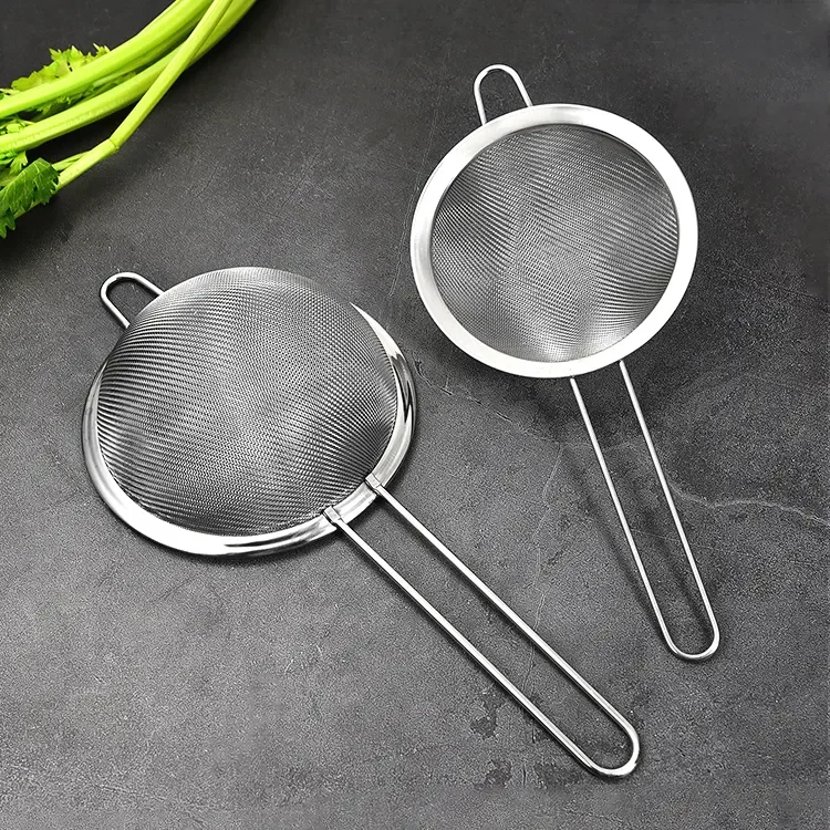 Kitchen accessories Tool Wire Strainer Colander Juicer Filter Food Tea Drying kitchen toolsstainless steel strainer colander