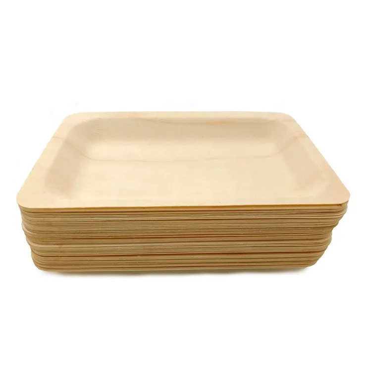 Creative disposable biodegradable party/restaurant/home/romantic Betel palm leaf wood tray