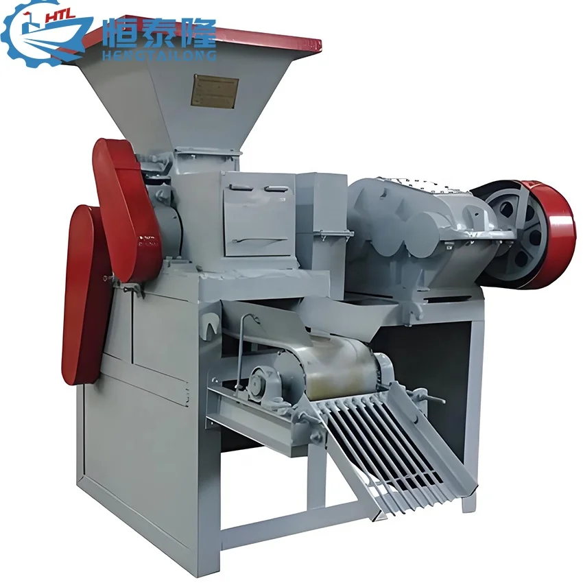 hot selling high strength lignite iron filings powder charcoal briquette making machine with diesel