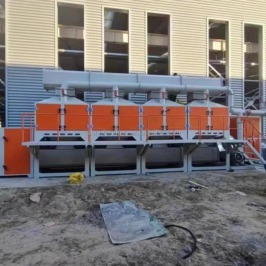 Dry filter activated carbon adsorption CO catalytic combustion New Integrated Waste Gas Treatment Equipment