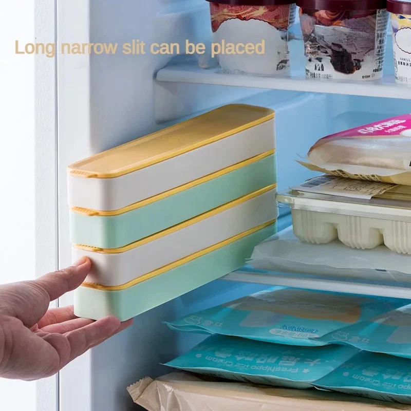 Premium Quality Baby Food Vegetable Fruit Purees Breast Milk Portable Square 6 Grids Ice Tray With Plastic Lid