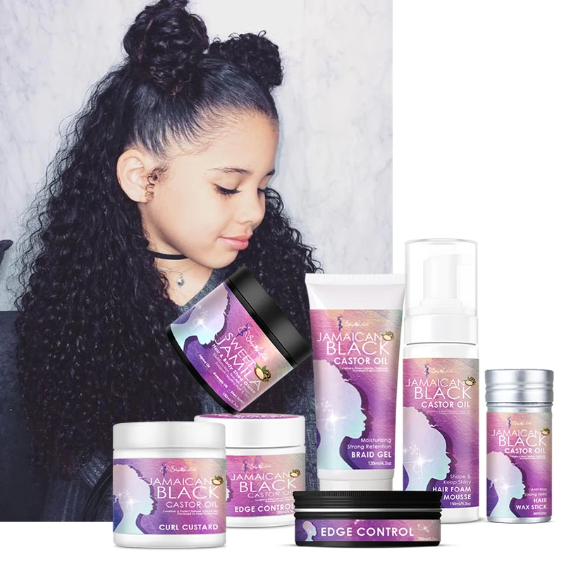 Private Label Moisturize Stylijng Curly Hair Gel Strong Hold Styling Braid Gel For Natural Relaxed Braids Hair