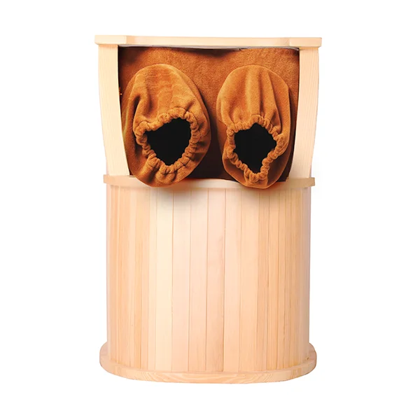 2021 Cheap Hotsell Small Hemlock Wood Feet and Leg  Far Infrared Sauna SPA Equipment Steam Bucket