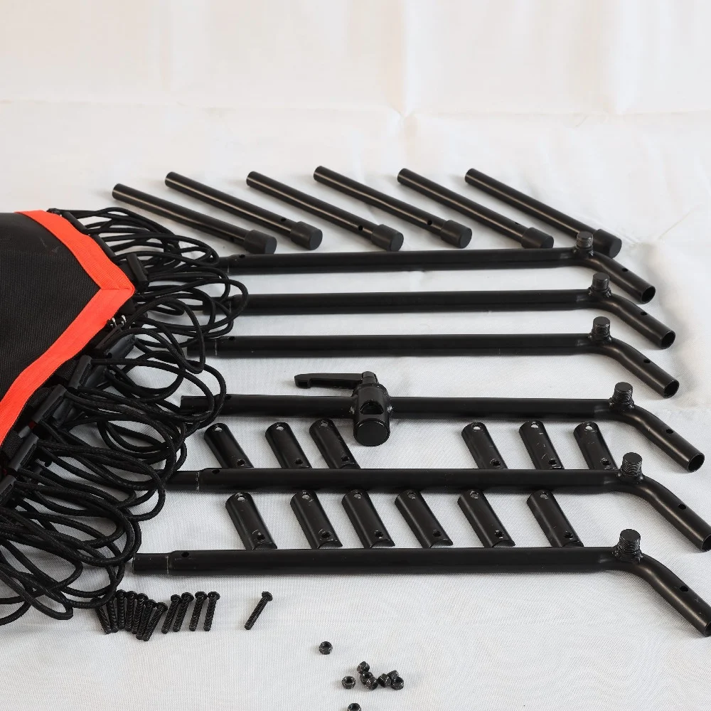 Detachable High Quality Fitness Equipment Kids Single Bungee Jumping Hexagonal Trampoline With Handle indoor and outerdoor