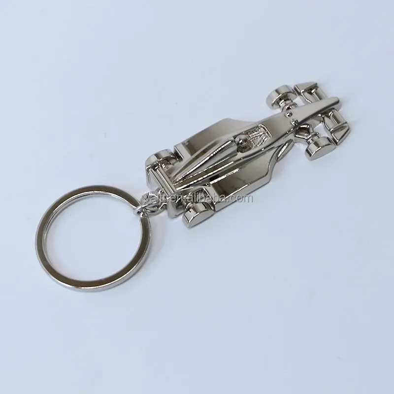 Mini F1 Keychain Metal Model for Racetrack Fans Formula One Racing Keyring Sleek Metal Design