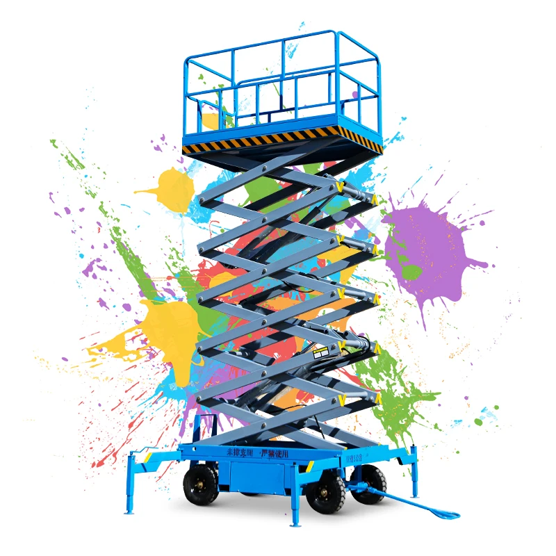 Mobile scissor lifting platform 2 gate scissor lift