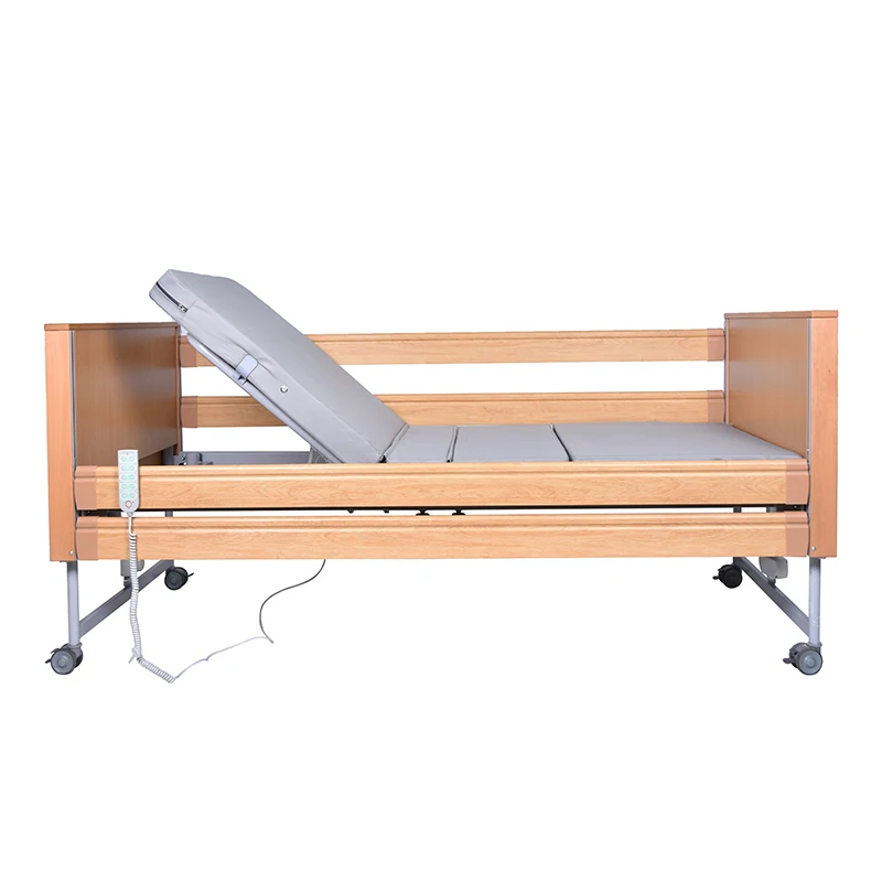 Tecforcare 5 Function Electric electric nursing bed Wooden home care bed addjust hospital medical bed For elderly care