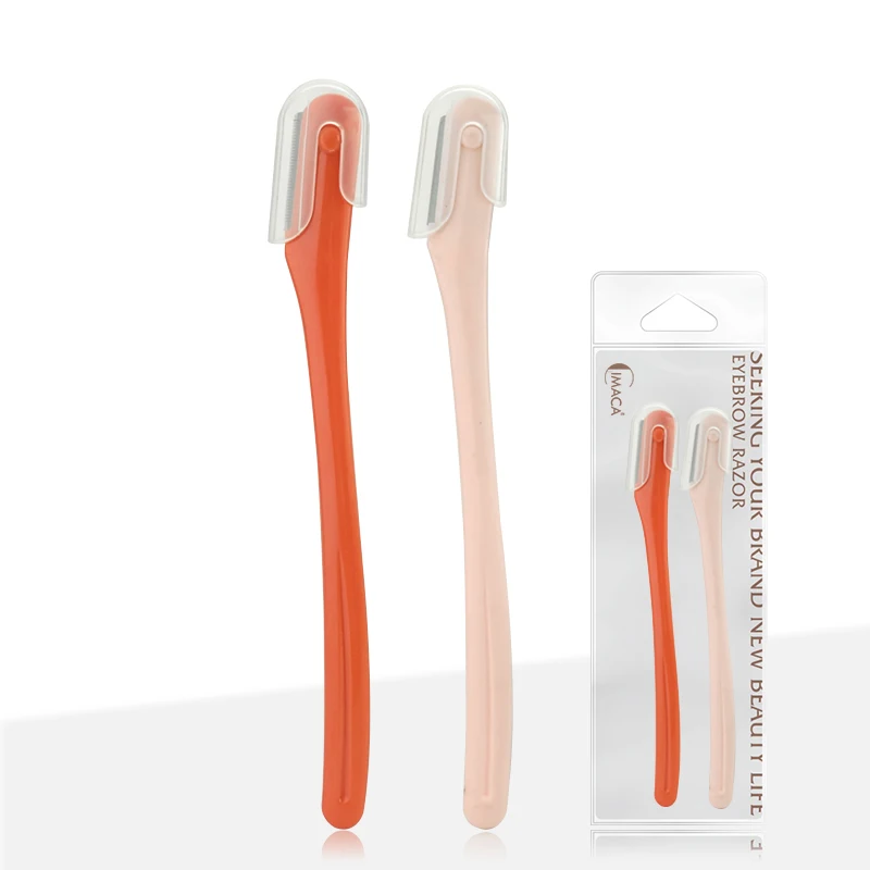 wholesale straight steel eyebrow knife for easy shaving for lady eyebrow trimmer razor