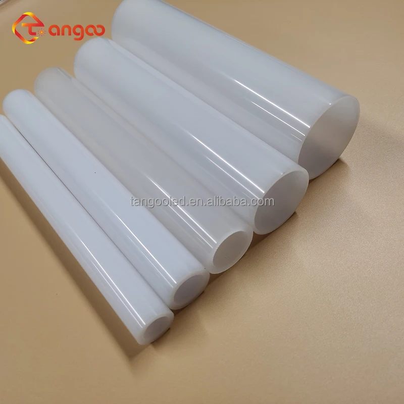 UV resistant weathering test F1 milky white/transparent/clear/semi-clear acrylic luminous tube large diameter for led light