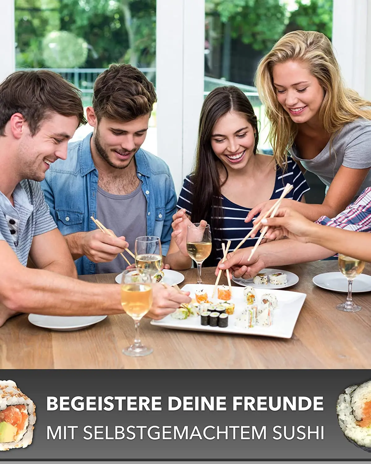 Sushi Maker Set Beginner Guide with Instructions and Recipes Quick and Easy Preparation