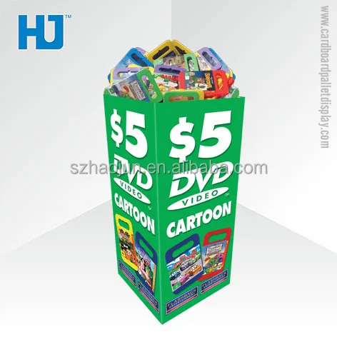 Индивидуальные DVD CD картон PromotionalDump Bin дисплеи