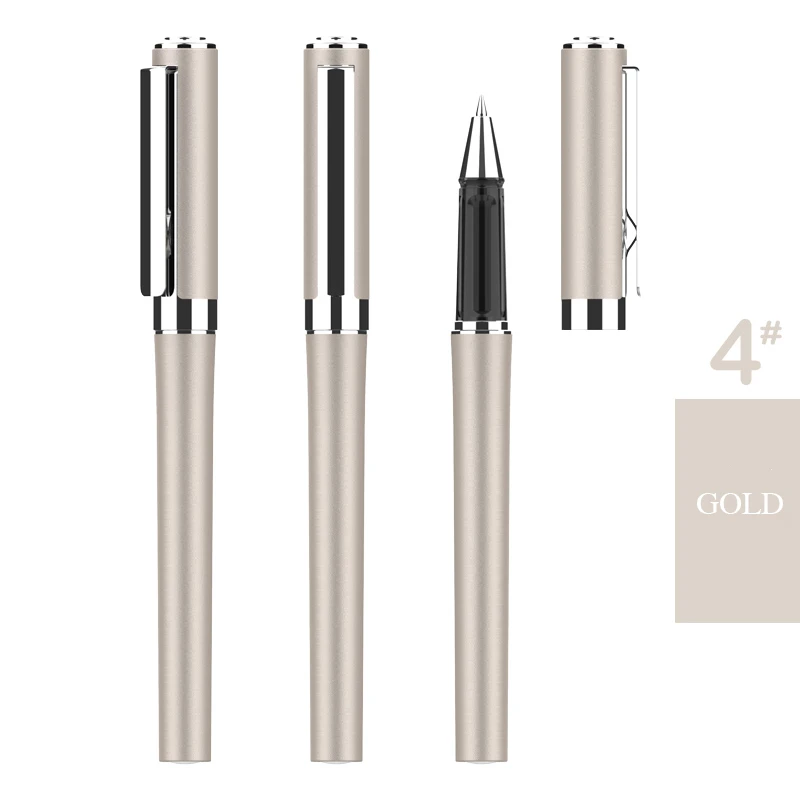 Гравировка розовая Роскошная Золотая цветная металлическая шариковая ручка