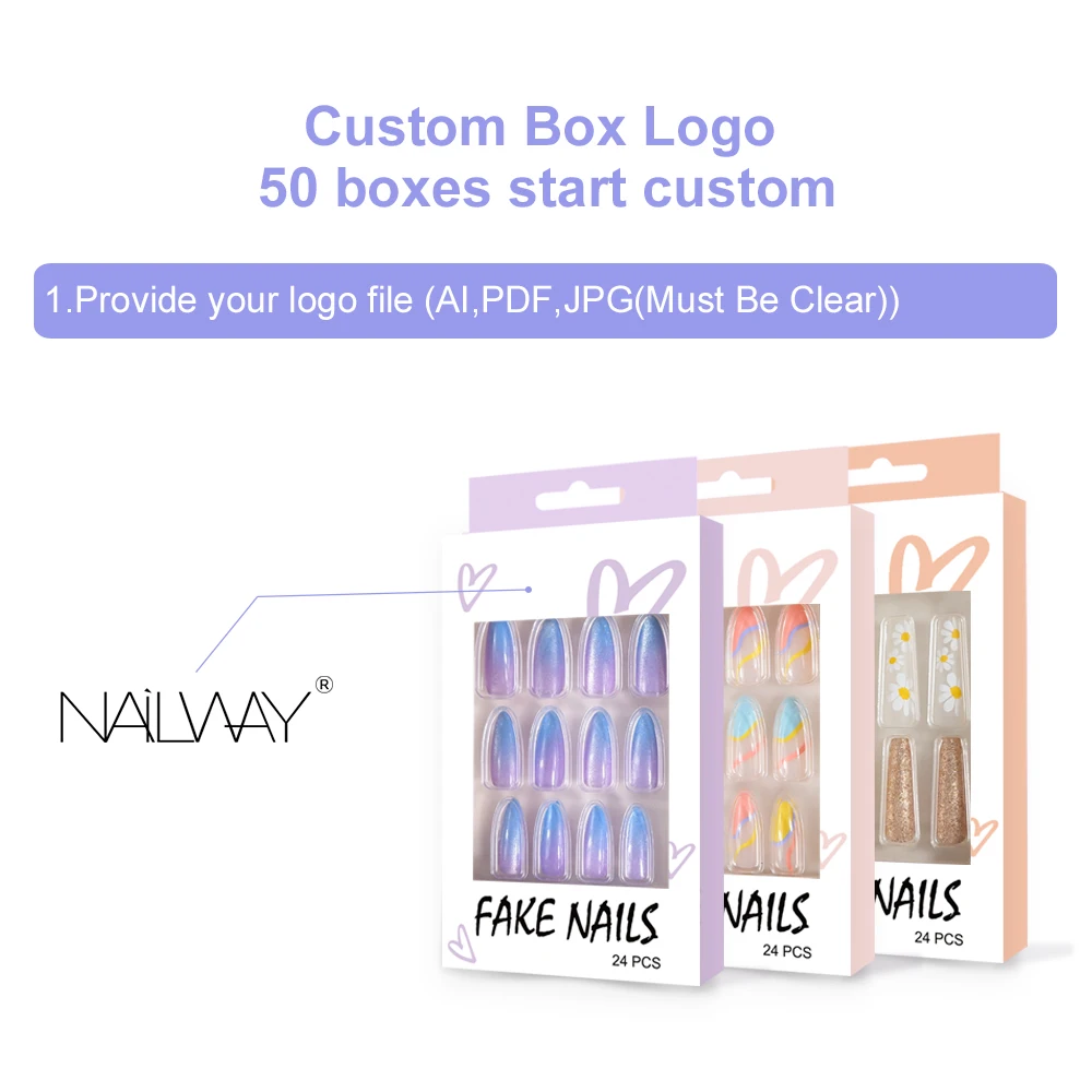 Nailway средней длины оптовая продажа длинный гроб балерина искусственная палочка для ногтей на заказ