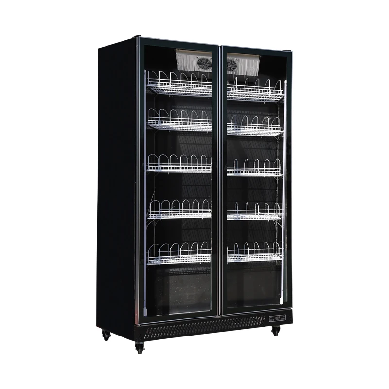 Single-Door 220V LED Light Beverage Refrigerator Glass Display Cooler for Restaurant and Hotel Use Cooling and Chiller Climate