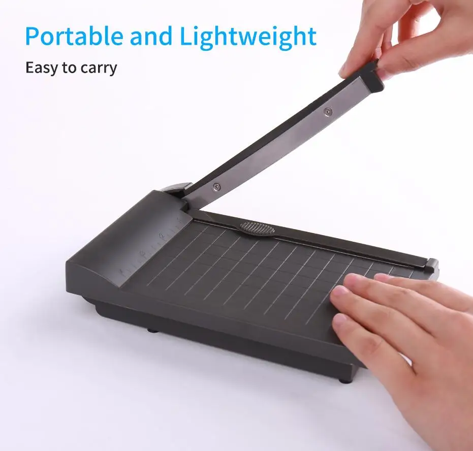 Mini Paper Trimmer Guillotine Cutter 6 Inch (160mm) Cut Length Desktop Paper Cutting Machine with Security Cutter Head for Craft