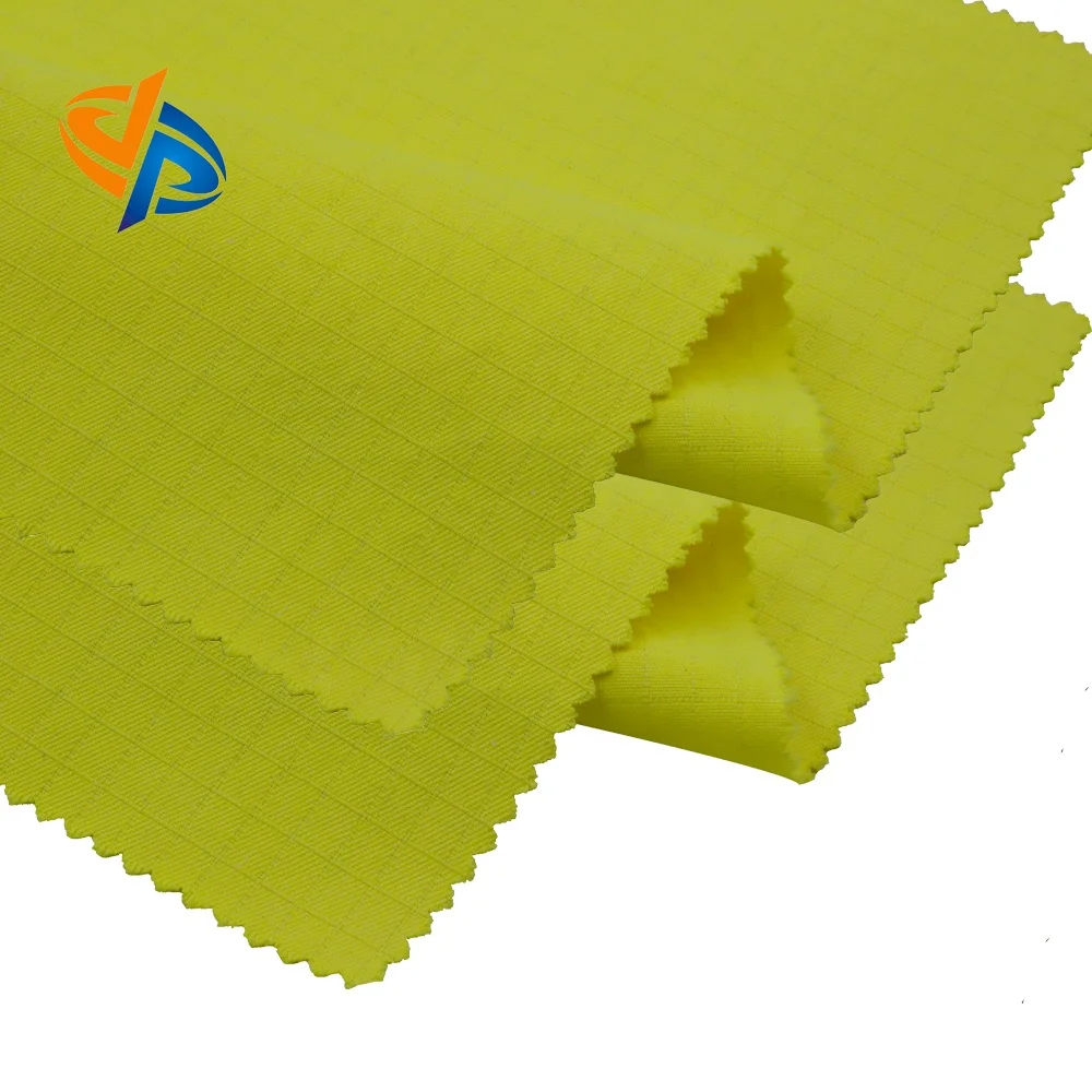 Woven Fabric composed of Modacrylic Cotton and Static Wire for Flame Retardant and Antistatic