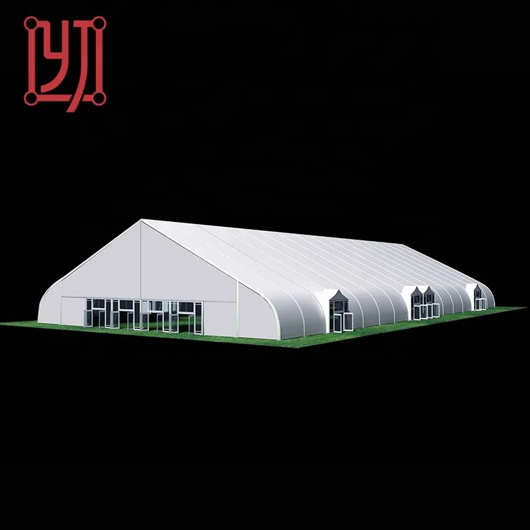 Factory in guangzhou china aluminum tennis curved roof marquee tent in aluminium structure