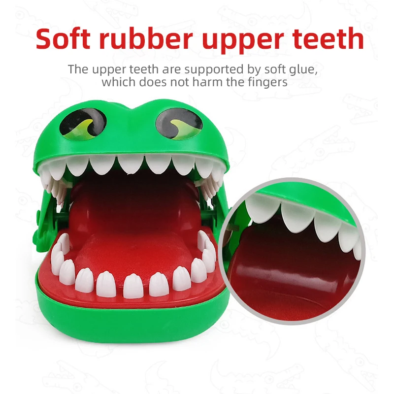 Tricky Crocodile Mouth Bite Finger Toy Manual Interactive Toys For Kids